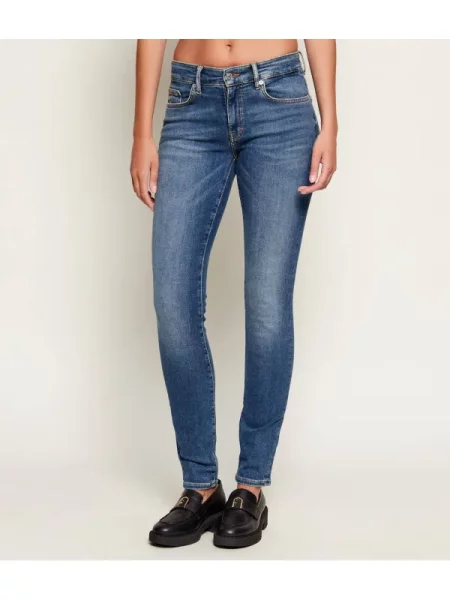 BOSS ORANGE Blugi C_JACKIE MR | mid rise albastru