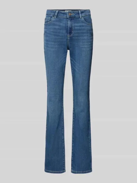 Jeansy Bootcut z 5 kieszeni Christian Berg Woman niebieskie