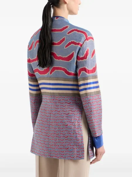 Palton Giorgio Armani din jacard roșu