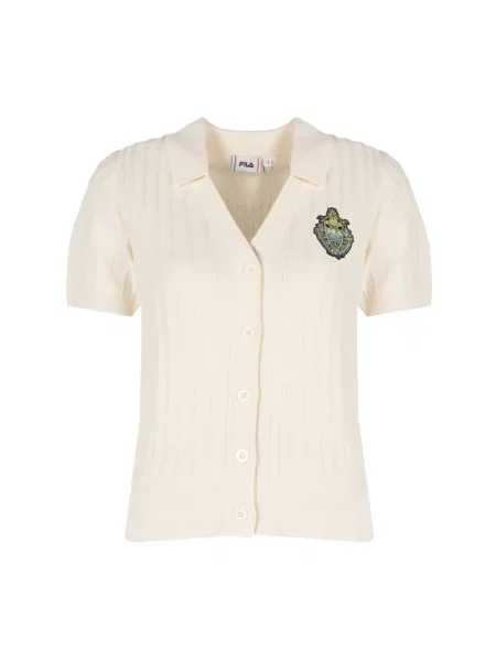 Sweter Fila z krótkim rękawem beżowy