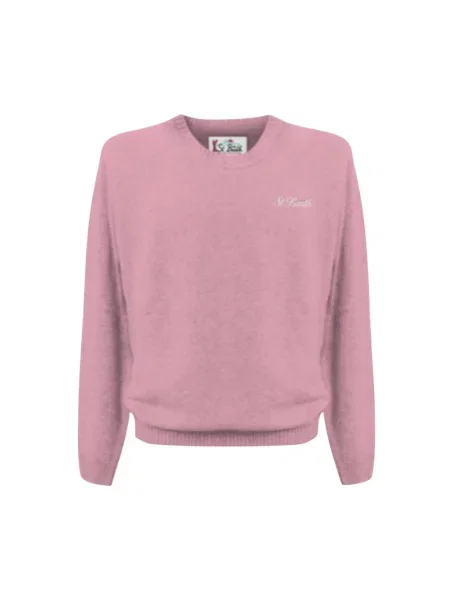 Sweter Mc2 Saint Barth wełniany różowy
