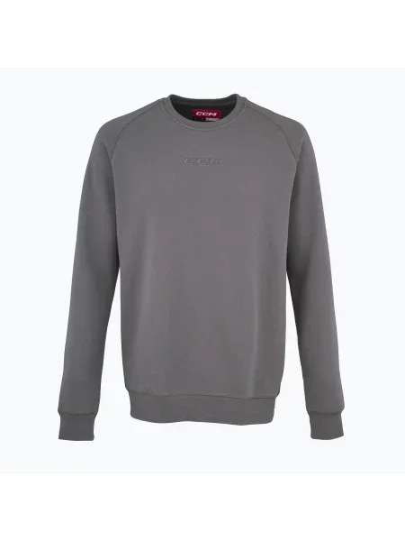 Мъжки суитшърт CCM Core Fleece Crew dark grey heather сиво