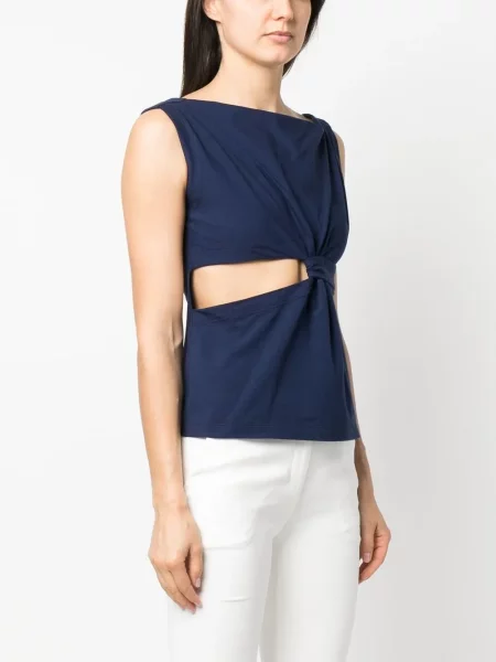 Αμάνικη μπλούζα Alberta Ferretti μπλε