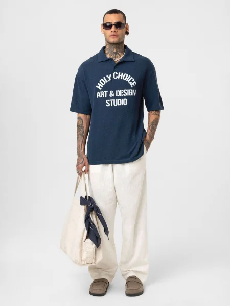 Dandalo Tricou bleumarin alb