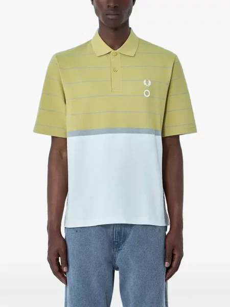Tricou polo Fred Perry cu dungi verde