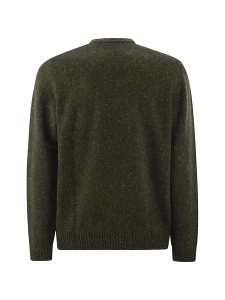 Pulover Mc2 Saint Barth cu decolteu rotund verde