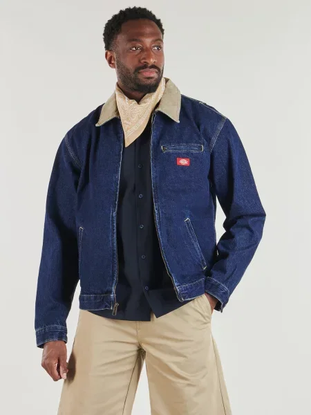Bunda Dickies Denim Painter Jacket Dark Indigo XL modrá
