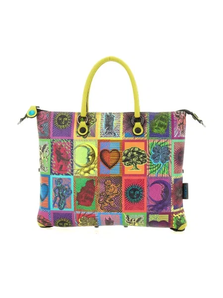 Wielobarwność torebka skórzana Gabs skórzana