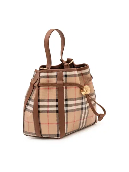 Torebka Burberry skórzana beżowa