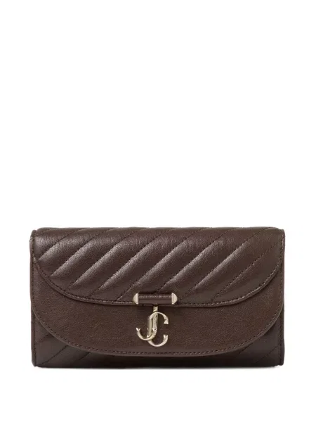 Geantă plic Jimmy Choo maro