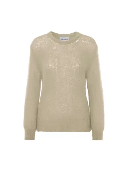 Sweter American Dreams wełniany beżowy