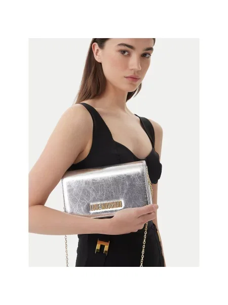 LOVE MOSCHINO Geantă Argintiu gri