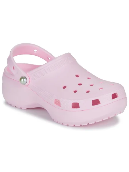 Pantofi Crocs cu perle clasici roz