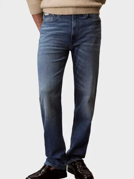 Прямі джинси Calvin Klein Jeans сині