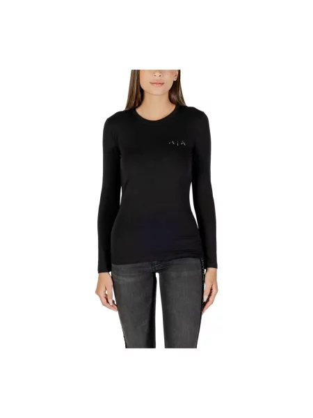 Sweter Armani Exchange z kamieniami czarny