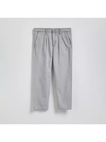 Reserved Džíny straight s příměsí lyocellu světle šedá