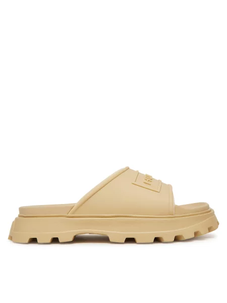 Шльопанці Hunter бежевий