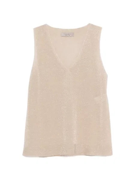 Top D.exterior fără mâneci cu decolteu în V