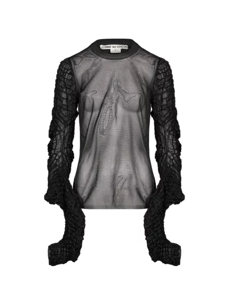Top Comme Des Garçons s volány černý