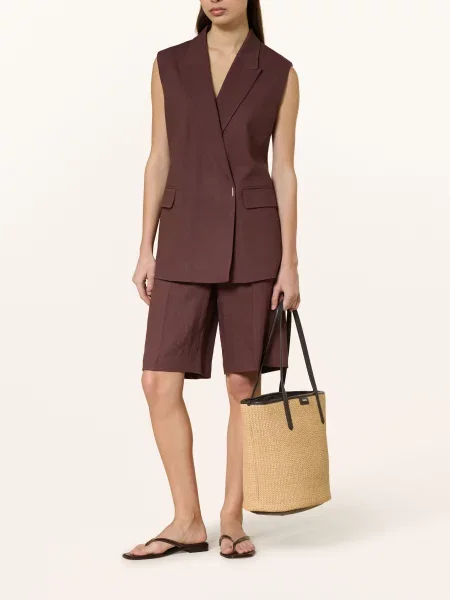 Torba shopper z detal z logo model JALA SHOPPER' Boss beżowa