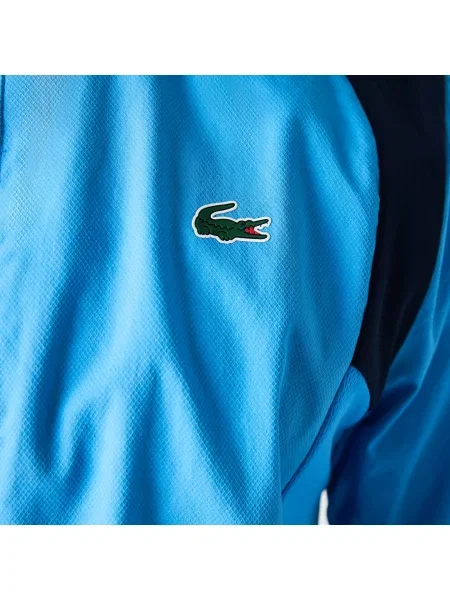 Lacoste Sport Komplet Dresowy Regular Fit Ze Stójką I Blokami Kolorów W Kolorze Niebieskim niebieski