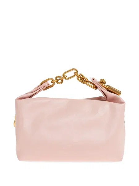 Mini colier Balmain din piele mini roz