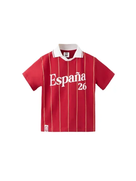MANGO KIDS Tricou FIFAESB galben / roșu carmin alb