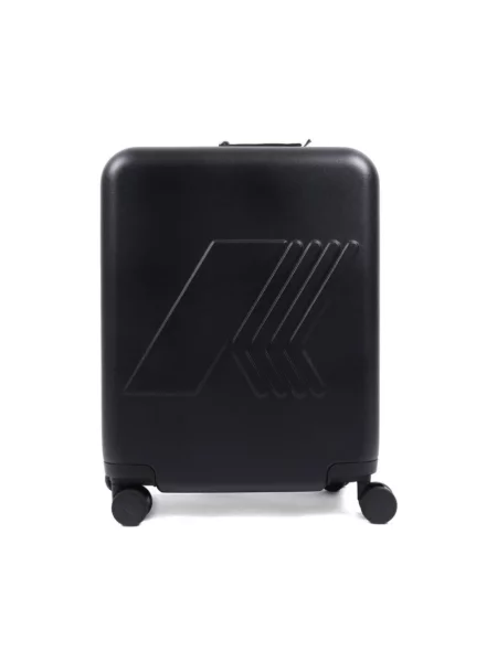 Walizka K-way z logo retro czarna