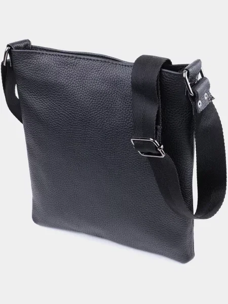 Кожаная сумка кросс-боди Shvigel черная