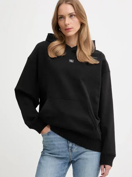 Calvin Klein Jeans hanorac de negru