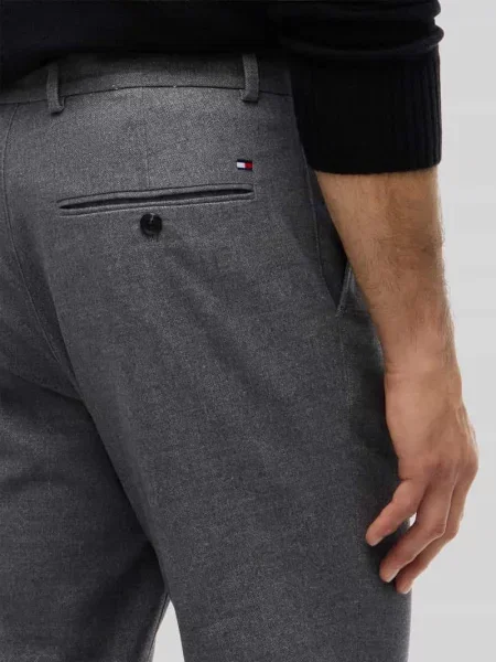 Spodnie o prostym kroju slim fit z mieszanki bawełny z dodatkiem model DENTON' Tommy Hilfiger