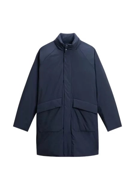 Geacă parka Woolrich cu glugă albastru