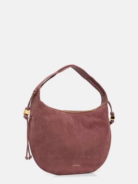 Geanta hobo Coccinelle din piele roz