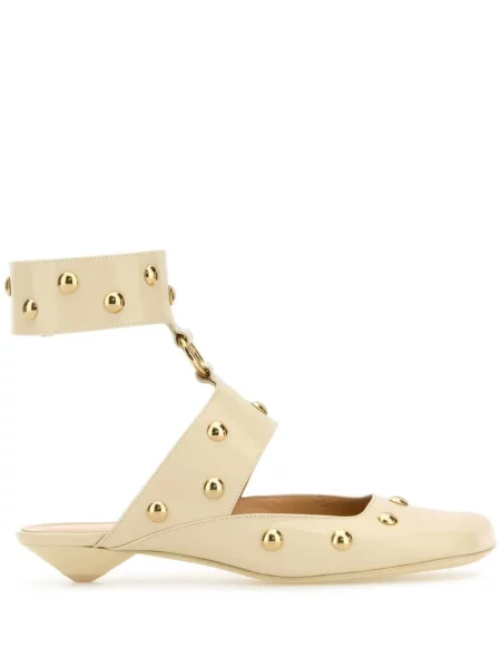 Sandale Chloé din piele alb