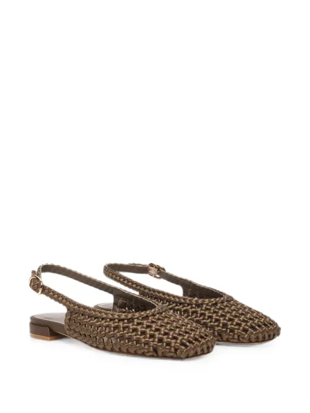 Pantofi cu toc Stuart Weitzman slingback maro