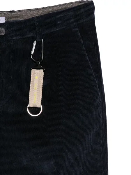 Pantaloni Manuel Ritz de catifea cord albastru