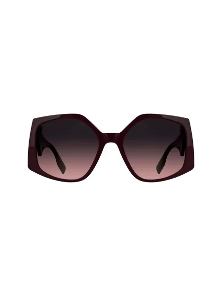 Okulary przeciwsłoneczne Karl Lagerfeld w geometryczne wzory czerwone