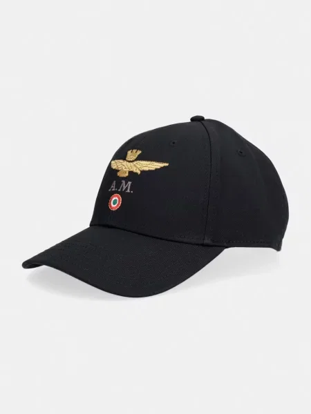 Czapka z daszkiem Aeronautica Militare jet black czarna