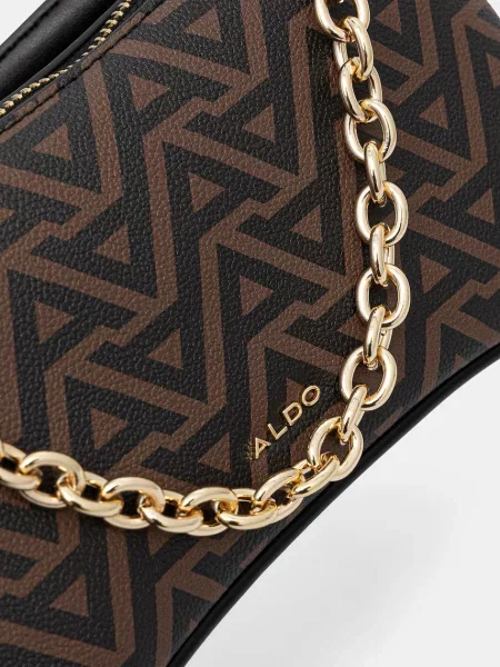 Кожаная сумка хобо Aldo