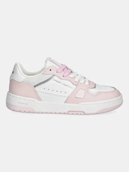 Шкіряні кросівки Crime London BASKET рожевий