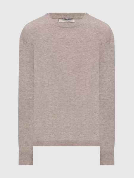 Джемпер NEBBIE з вовни і кашеміру Max Mara бежевий