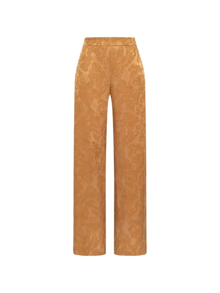 Pantaloni Maliparmi din jacard portocaliu