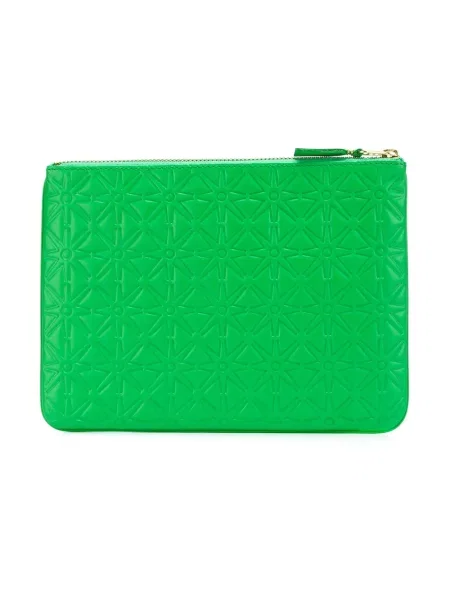 Iš natūralios odos piniginė Comme Des Garçons Wallet žalia