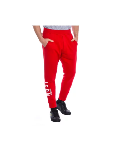 Spodnie dresowe Dsquared2 czerwone
