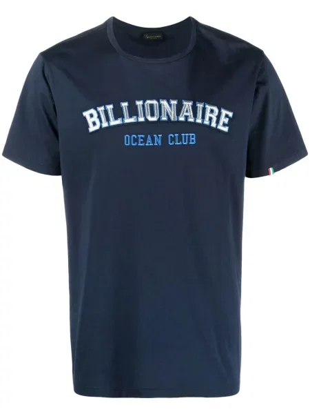 Tricou Billionaire cu imagine albastru