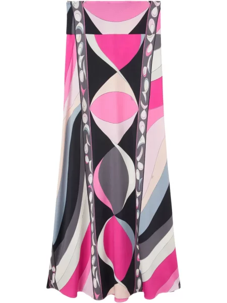 Fustă Pucci cu imagine negru