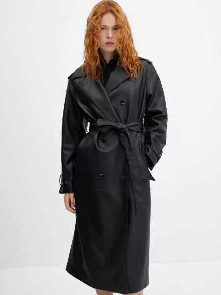 Тренч MANGO Gossip чорний
