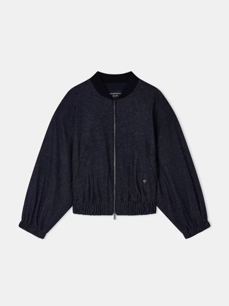 Бомбер Emporio Armani синий