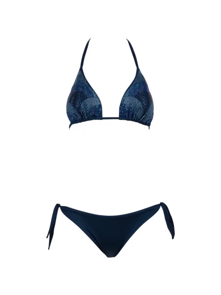 Bikini Pin-up Stars z koralikami niebieskie