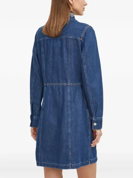 Curea Levi's® cu broderie cu cataramă cu dungi albastru